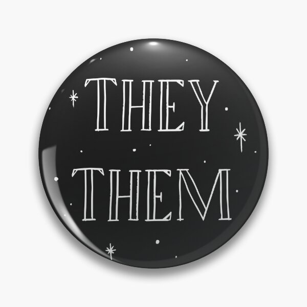 Item preview, They Them Gender Pronoun with Stars to Normalize Pronouns and Protect Trans Kids  designed and sold by ichewsyou.