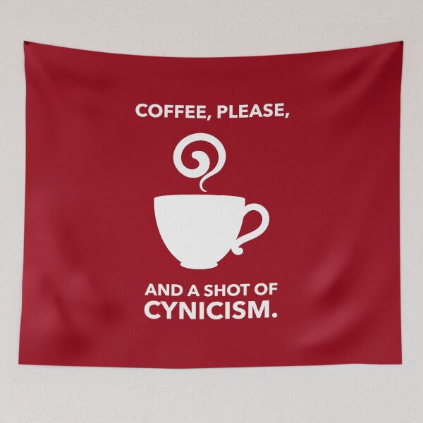 Item preview, Coffee, Please. And A Shot Of Cynicism. designed and sold by FangirlFuel.