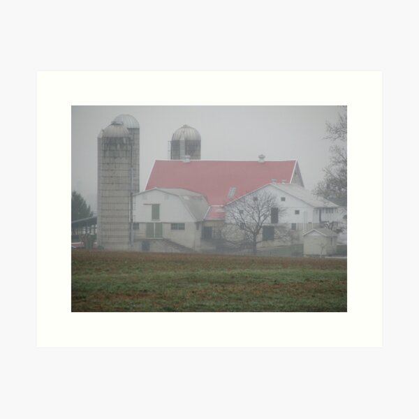 Rain on the Farm Art Print