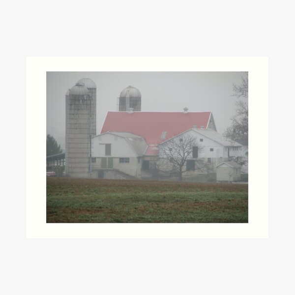 Rain on the Farm Art Print