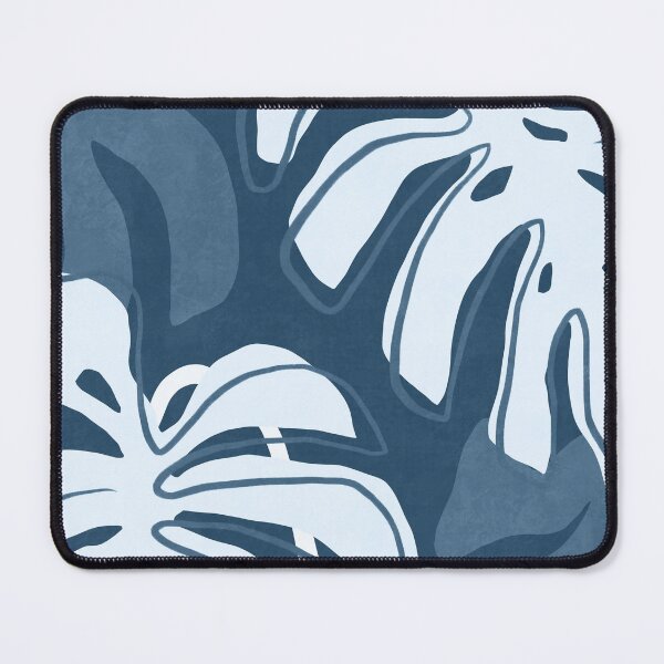Item preview, Summer tropical leaves in blue designed and sold by Miss-Belle.