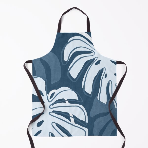 Item preview, Summer tropical leaves in blue designed and sold by Miss-Belle.