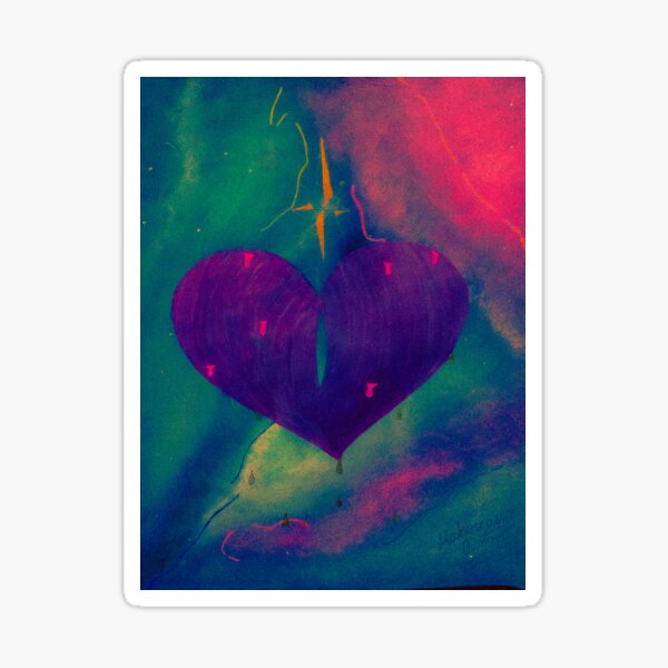 Open Heart Sticker