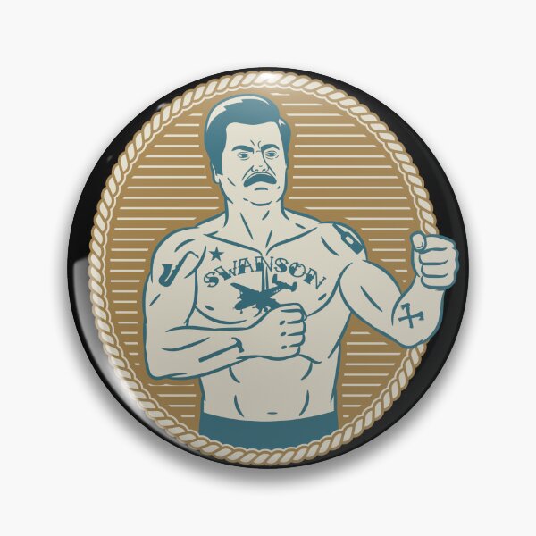 Aperçu de l'œuvre Vintage Ron Swanson créée et vendue par Serge Inker.