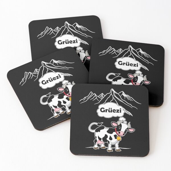 Item preview, Swiss Cow - Gruezi - Switzerland Travel designed and sold by TheInkElephant.
