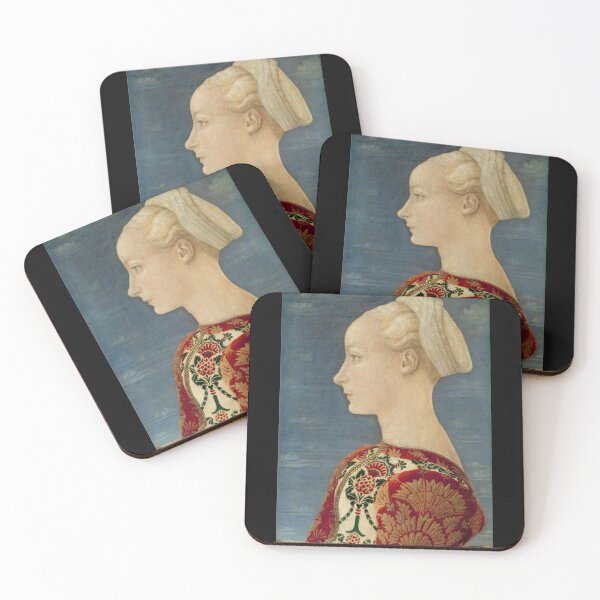Item preview, Profile Portrait of a Young Lady Painting designed and sold by Anaksarxos.