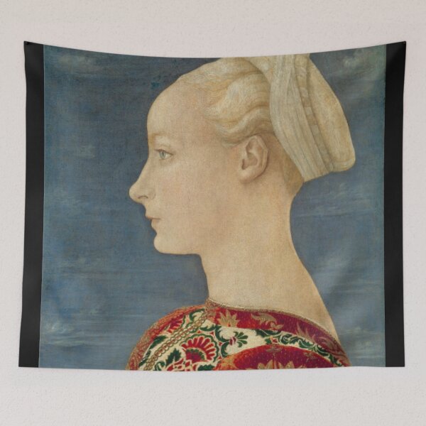 Item preview, Profile Portrait of a Young Lady Painting designed and sold by Anaksarxos.
