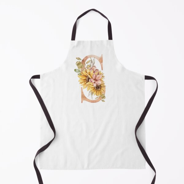 Item preview, Watercolor floral sunflower personalized letter S wedding monogram print designed and sold by tiana-geo.