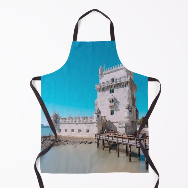 Item preview, Belem Tower in Lisbon Against a Bright Blue Sky - Watercolour Style designed and sold by WWWC2288.