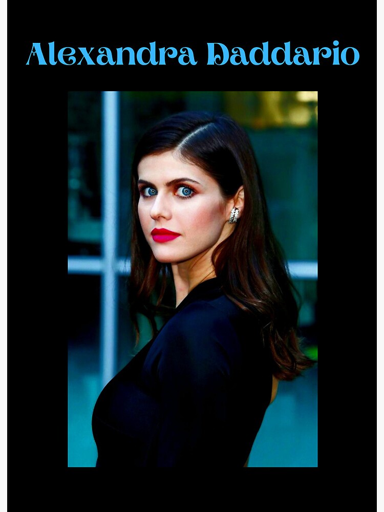 Portrait of Alexandra Daddario Sticker for Sale by Rockberry