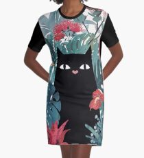 Popoki Graphic T-Shirt Dress