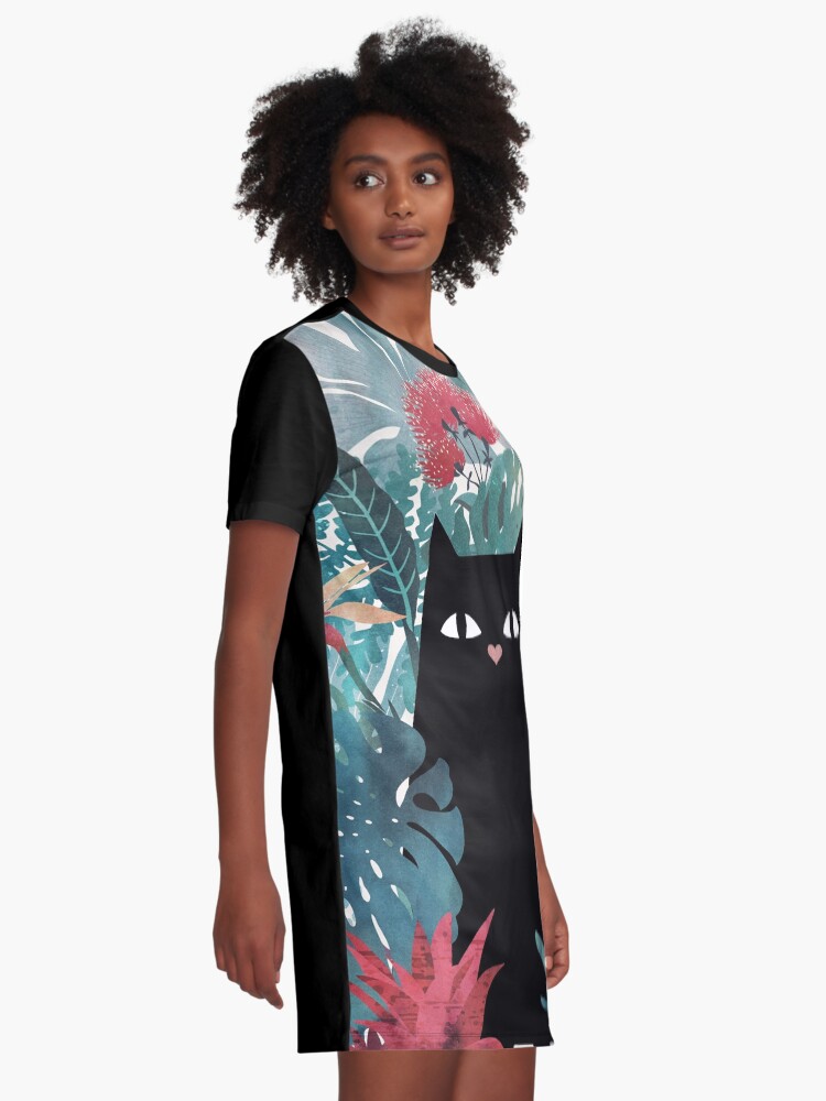 Alternate view of Popoki Graphic T-Shirt Dress