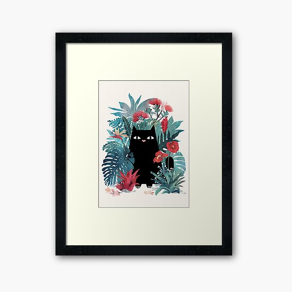 Popoki Framed Art Print