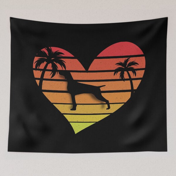 Item preview, Love weimaraner Retro Sunset Dog  designed and sold by sbe-zone.