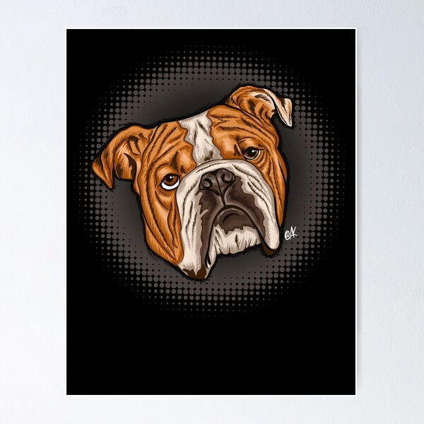 Item preview, Bulldog portraits  designed and sold by cfurguson.