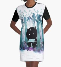A Quiet Spot Graphic T-Shirt Dress