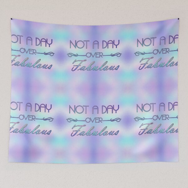 Item preview, Not A Day Over Fabulous - Unicorn Pastel on background designed and sold by JadeRyder.