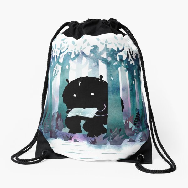 A Quiet Spot Drawstring Bag