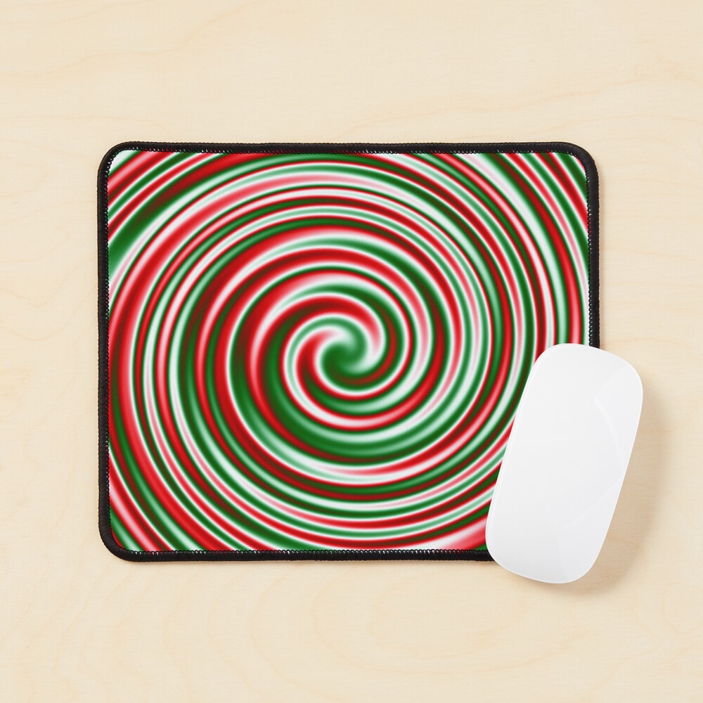 "Christmas Candy Swirl " Mouse Pad for Sale by Darcy777 Redbubble