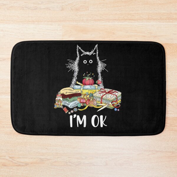 Item preview, Cats I'm Ok Funny Quilting Quilter Love Cats designed and sold by RichardxBen.