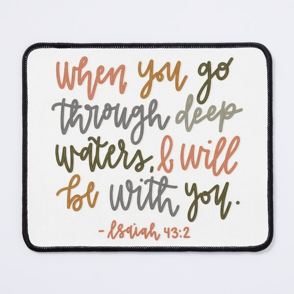 Item preview, Isaiah 43:2 designed and sold by CCalligraphyCo.