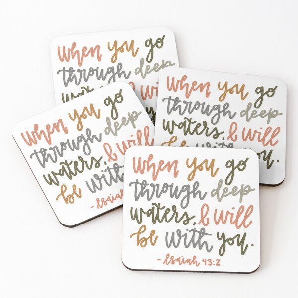 Item preview, Isaiah 43:2 designed and sold by CCalligraphyCo.
