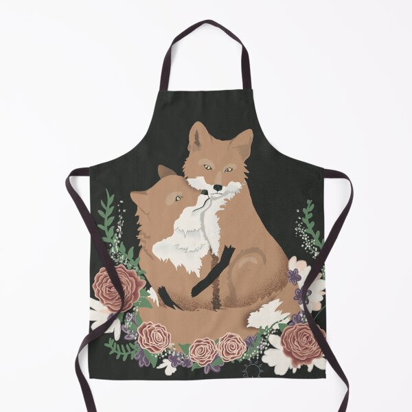 Item preview, Floral Foxes in Love designed and sold by marleywrightart.