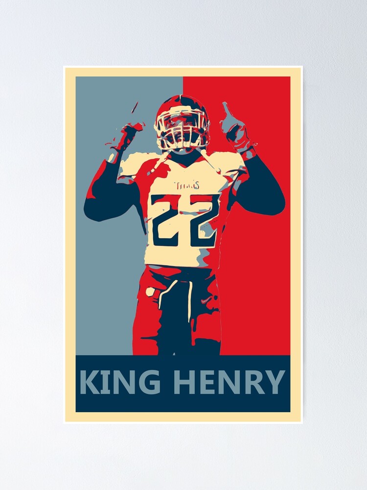 Derrick Henry Football Paper Poster Titans 2 - Derrick Henry - Sticker