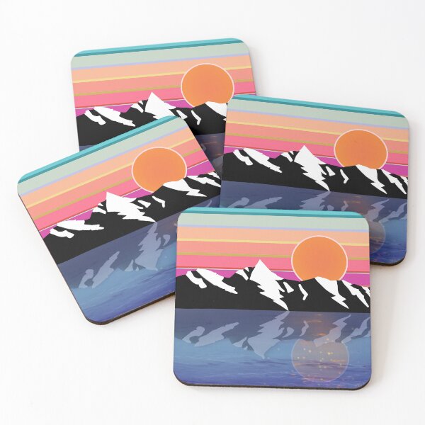 Item preview, montañas al atardecer designed and sold by SunBearBooks.