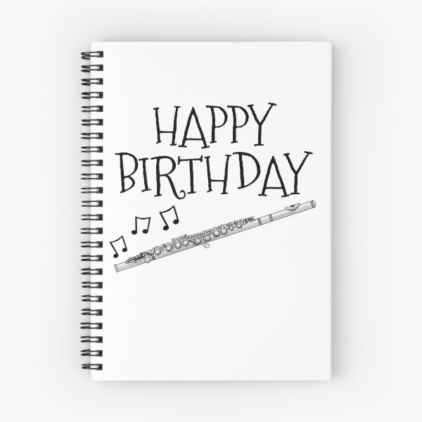 Item preview, Happy Birthday Flute Flutist Woodwind Musician designed and sold by doodlerob.