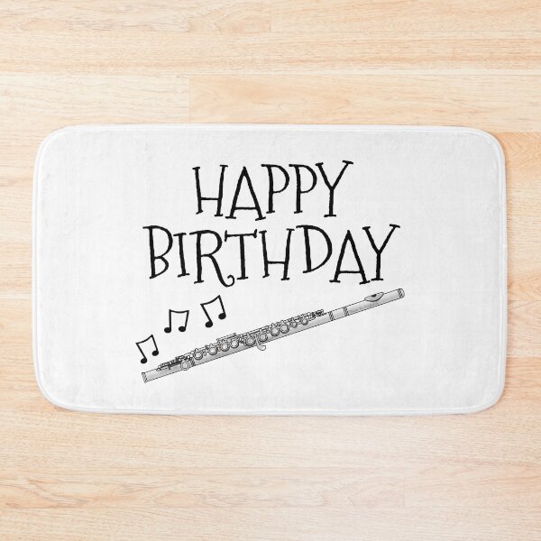 Item preview, Happy Birthday Flute Flutist Woodwind Musician designed and sold by doodlerob.