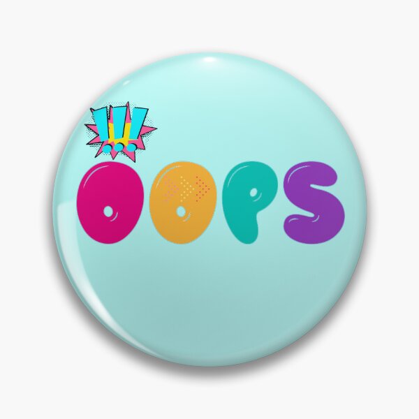 Item preview, expression of surprise, oops, colorful text with funny and funny expression designed and sold by Malogue.