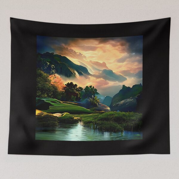 Item preview, Green meadow mountain. designed and sold by tabykid.