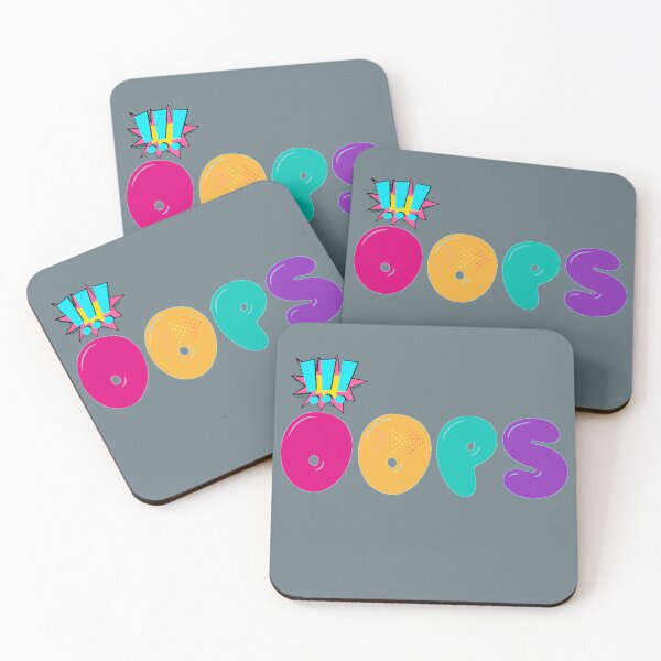 Item preview, expression of surprise, oops, colorful text with funny and funny expression designed and sold by Malogue.