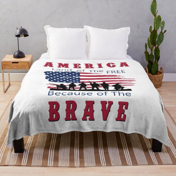 Item preview, Land of the Free Becuase of the Brave designed and sold by Gibbonzo.