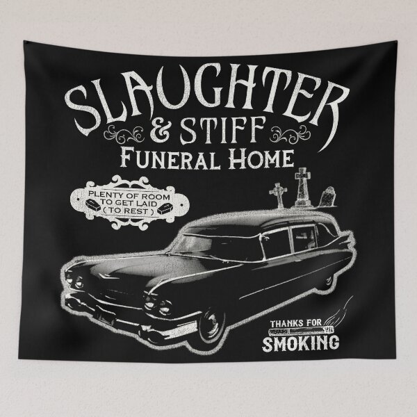 Item preview, Slaughter and Stiff Funeral Home designed and sold by ourkid.