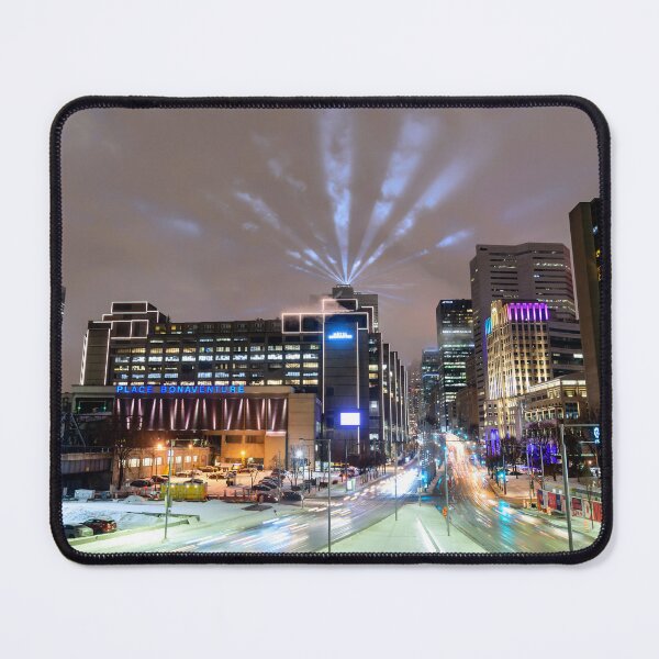 Item preview, City buildings at night Montreal designed and sold by RezieMart.