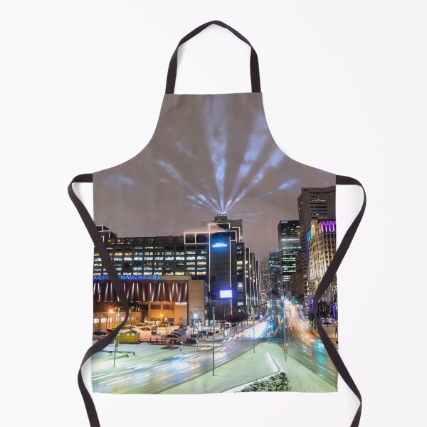 Item preview, City buildings at night Montreal designed and sold by RezieMart.