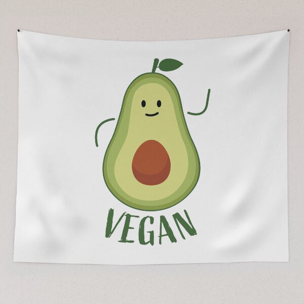 Item preview, avocado -vegan design for vegans designed and sold by Nostalgic  Treasure.