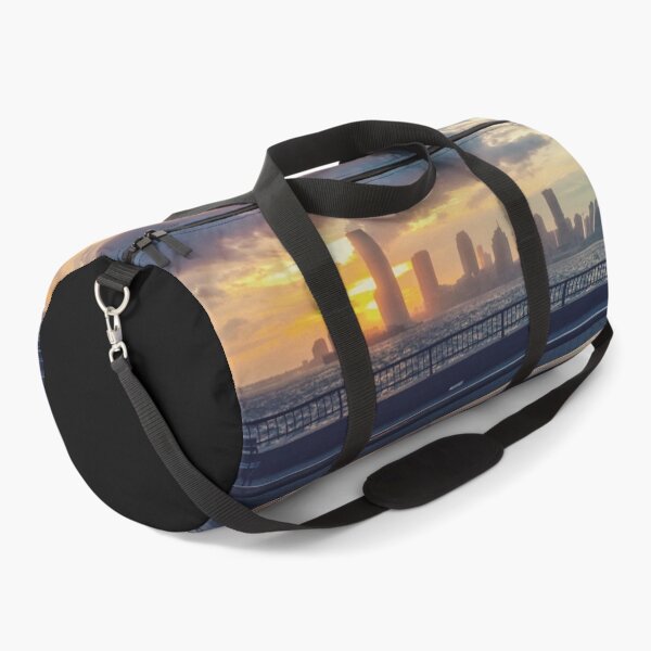 Item preview, Sunset Skyline Street Lamp Bench Battery Park New York City designed and sold by eleonoraingrid.