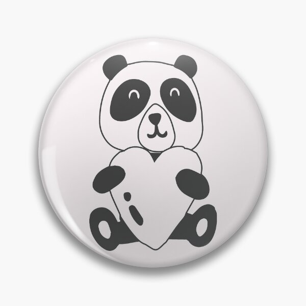 Item preview, Cute Panda with Heart designed and sold by KGoPrintables.