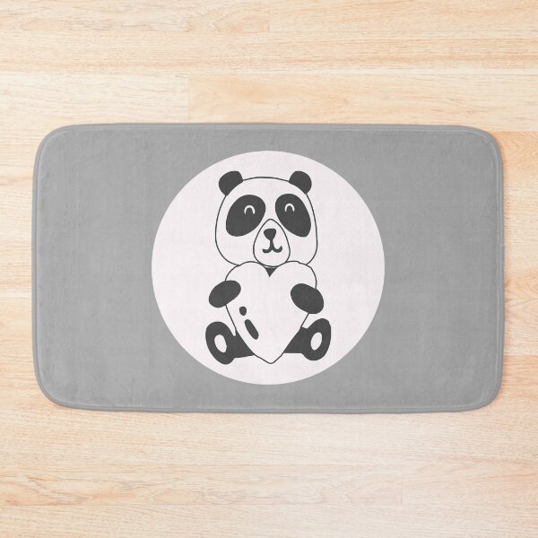 Item preview, Cute Panda with Heart designed and sold by KGoPrintables.