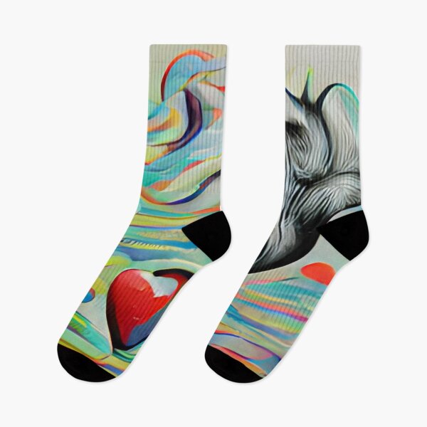 Item preview, surreal heart colorful abstract original art designed and sold by Surrealarts727.