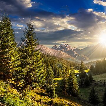 Artwork thumbnail, valley between at sunset by mike-pellinni