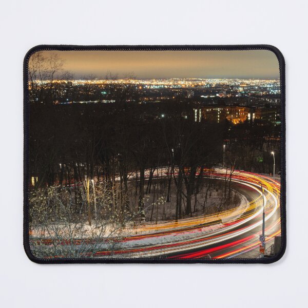 Item preview, Light trails in a curved road designed and sold by RezieMart.