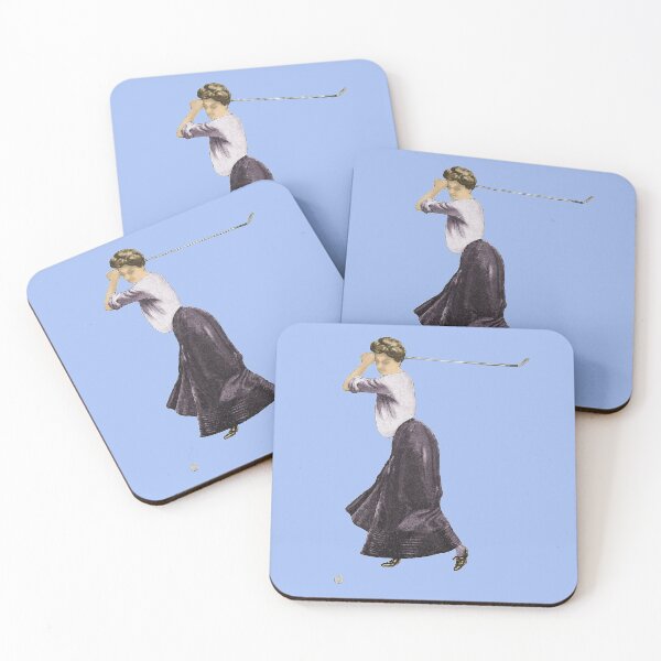 Item preview, Vintage Woman Golfer Swinging the Golf Club at a Ball URM designed and sold by urmaddad.