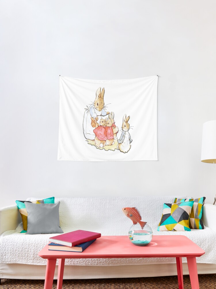 Peter Rabbit Manta Personalizado Disponible en Azul O Rosado O Blanco