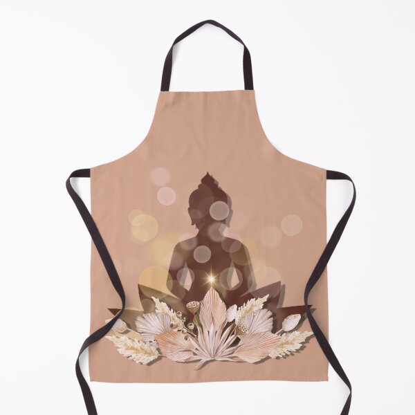 Item preview, Natural Serenity.. A silhouette of a buddha with dried grasses in natural tones designed and sold by Wonder & Whimsy.