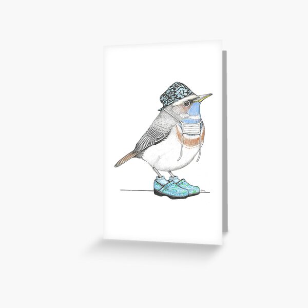 Nightingale in Clogs Greeting Card