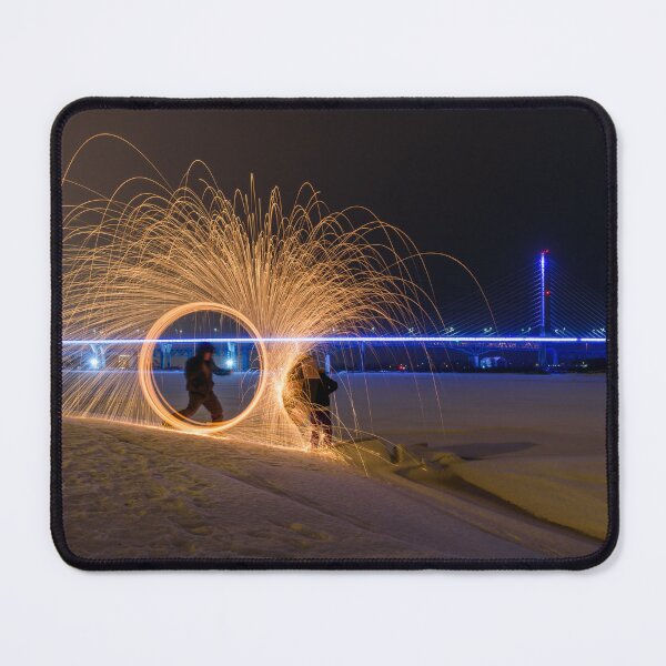 Item preview, Fighting with fire background Champlain bridge designed and sold by RezieMart.